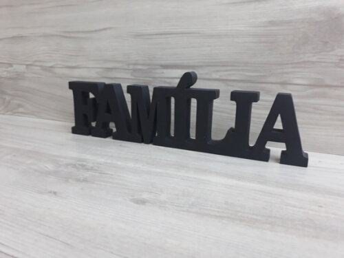Palavra decorativa FAMÍLIA - linha BK G