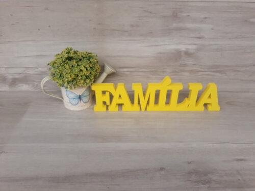 Palavra decorativa FAMÍLIA - linha BK M