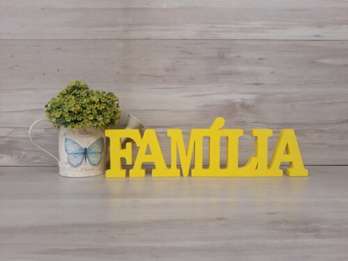 Palavra decorativa FAMÍLIA - linha BK M