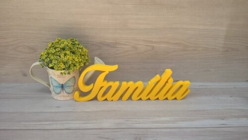 Palavra decorativa Família Mod BOP