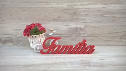 Palavra decorativa Família Mod BOP