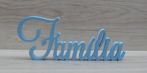Palavra Decorativa Família Mod LS