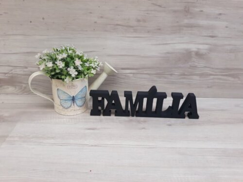 Palavra decorativa Família- Linha BK