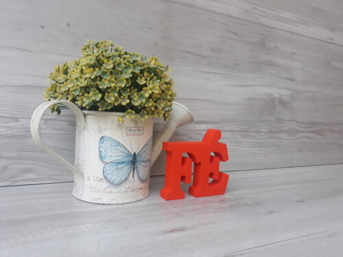 Palavra decorativa FÉ - linha BK