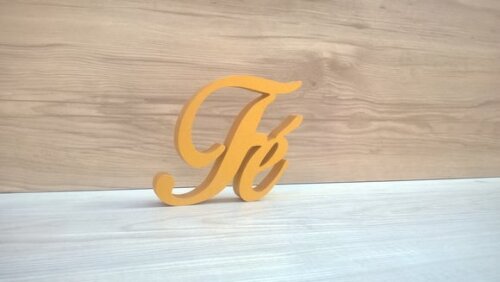 Palavra decorativa Fé - Linha BOP