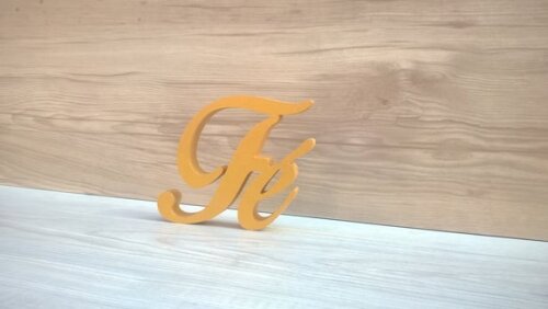 Palavra decorativa Fé - Linha BOP