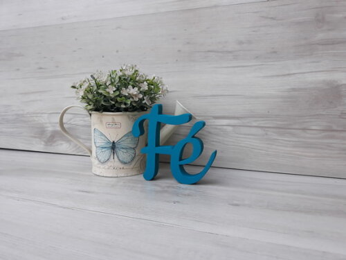Palavra decorativa Fé - Linha CK
