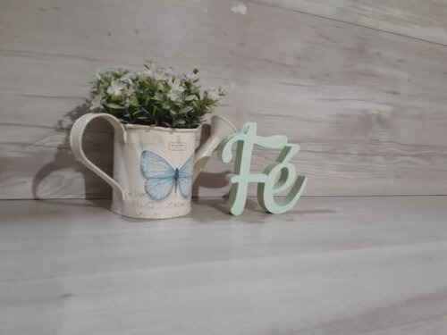 Palavra decorativa Fé - Linha CK
