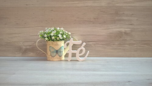Palavra decorativa Fé - Linha CK