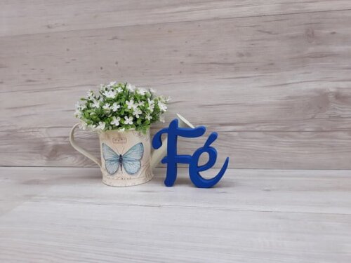 Palavra decorativa Fé - Linha CK