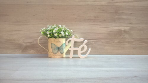 Palavra decorativa Fé - Linha CK