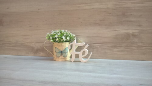 Palavra decorativa Fé - Linha CK