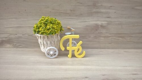 Palavra decorativa Fé - Linha GH