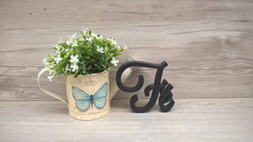 Palavra Decorativa Fé Mod LS