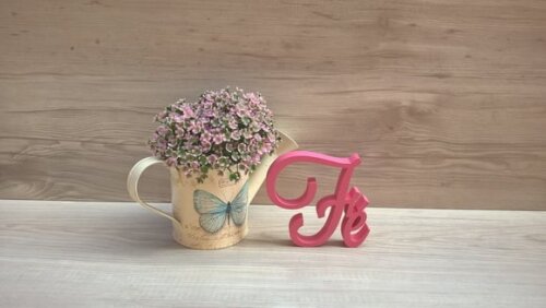 Palavra Decorativa Fé Mod LS
