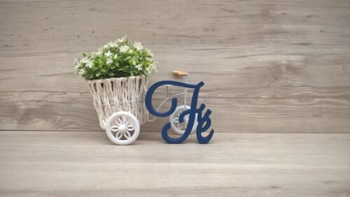 Palavra Decorativa Fé Mod LS