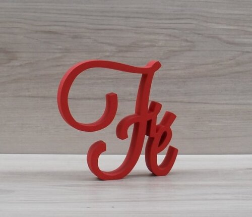 Palavra Decorativa Fé Mod LS