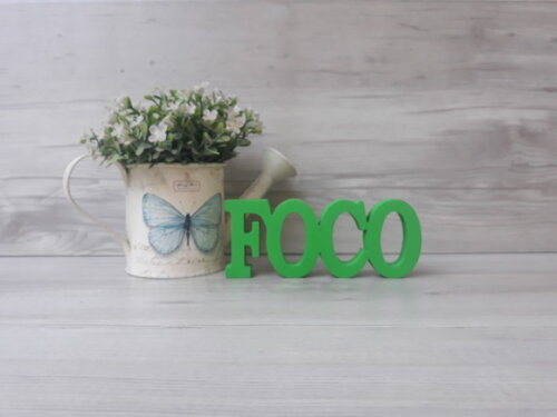 Palavra decorativa FOCO - linha BK