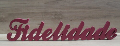 Palavra Decorativa Fidelidade- Linha Cl
