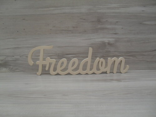 Palavra decorativa Freedom