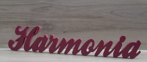 Palavra Decorativa Harmonia Linha Cl