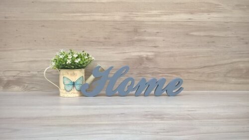 Palavra decorativa Home - clássico