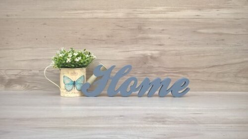 Palavra decorativa Home - clássico