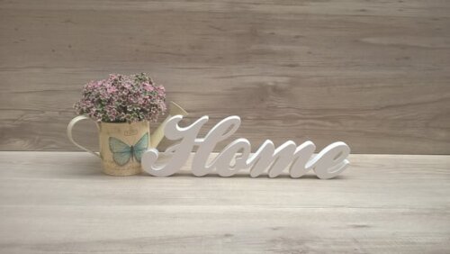Palavra decorativa Home - clássico
