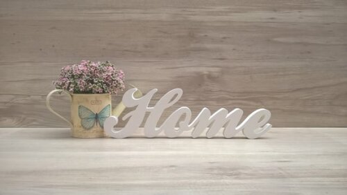 Palavra decorativa Home - clássico