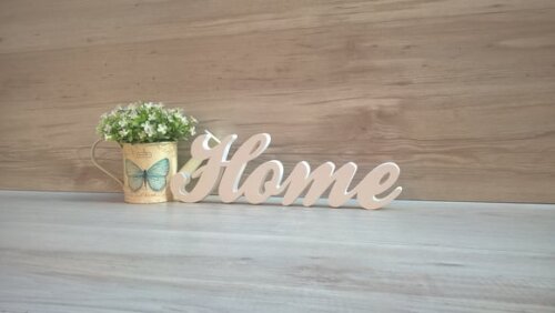 Palavra decorativa Home - clássico