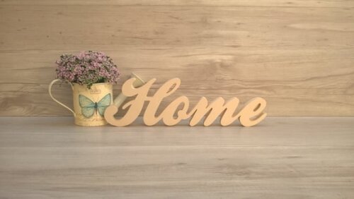 Palavra decorativa Home - clássico