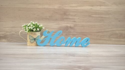 Palavra decorativa Home - clássico
