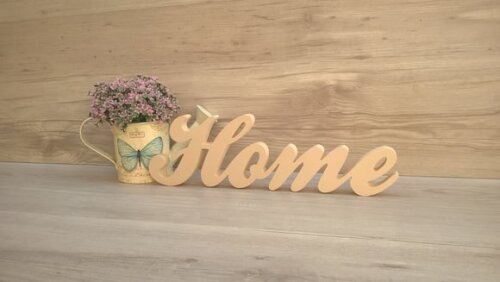Palavra decorativa Home - clássico