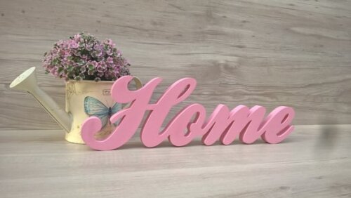 Palavra decorativa Home - clássico