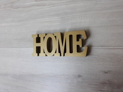 Palavra decorativa HOME - linha BK