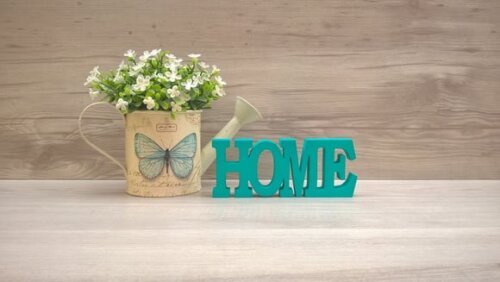 Palavra decorativa HOME - linha BK