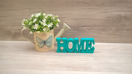 Palavra decorativa HOME - linha BK