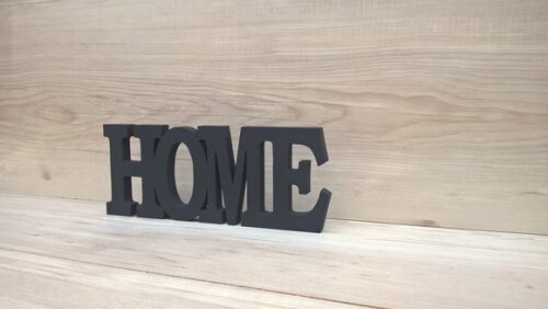 Palavra decorativa HOME - linha BK G