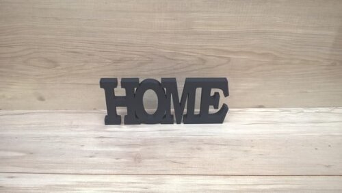 Palavra decorativa HOME - linha BK G