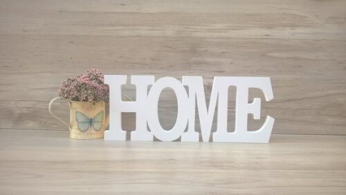 Palavra decorativa HOME - linha BK G