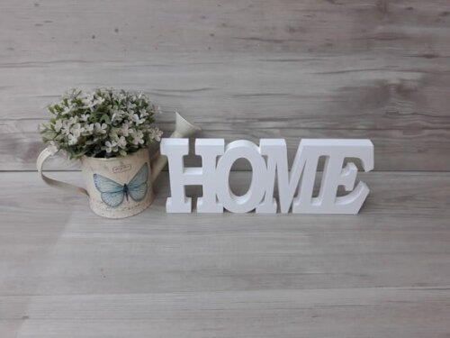 Palavra decorativa HOME - linha BK M