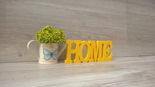 Palavra decorativa HOME - linha BK M