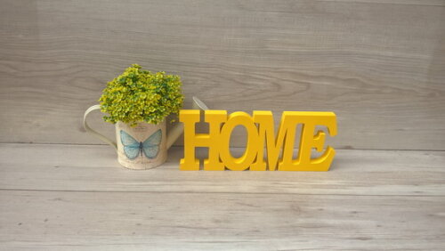 Palavra decorativa HOME - linha BK M