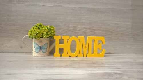 Palavra decorativa HOME - linha BK M