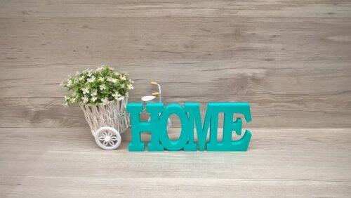 Palavra decorativa HOME - linha BK M