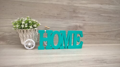 Palavra decorativa HOME - linha BK M