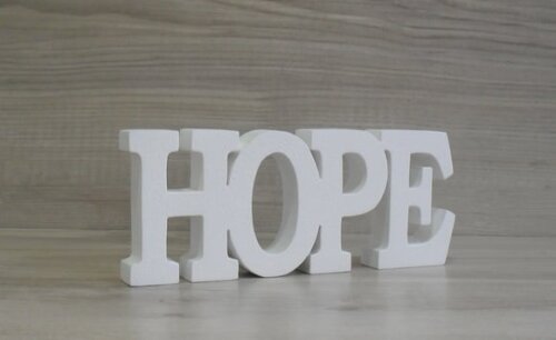 Palavra decorativa HOPE - linha BK