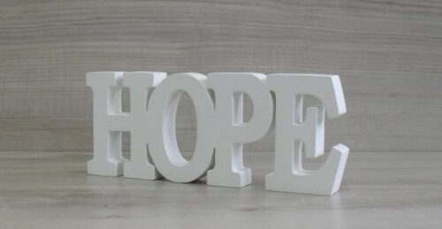 Palavra decorativa HOPE - linha BK