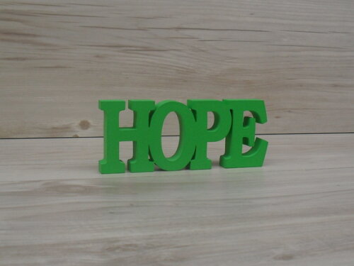 Palavra decorativa HOPE - linha BK