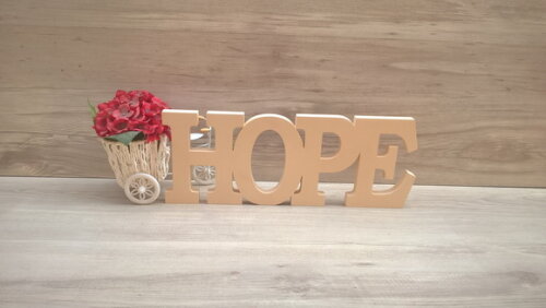 Palavra decorativa HOPE - linha BK G